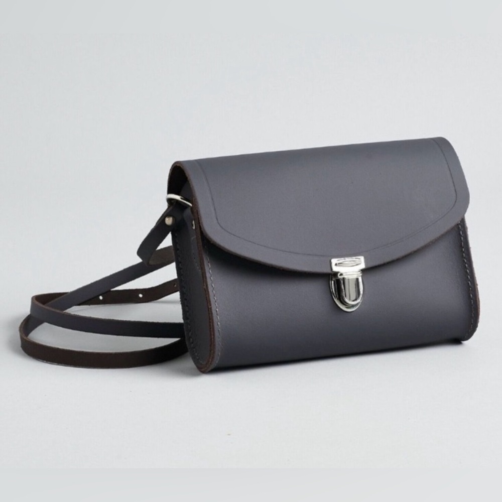 Cambridge Satchel Company Pushlock Crossbody in dark grey